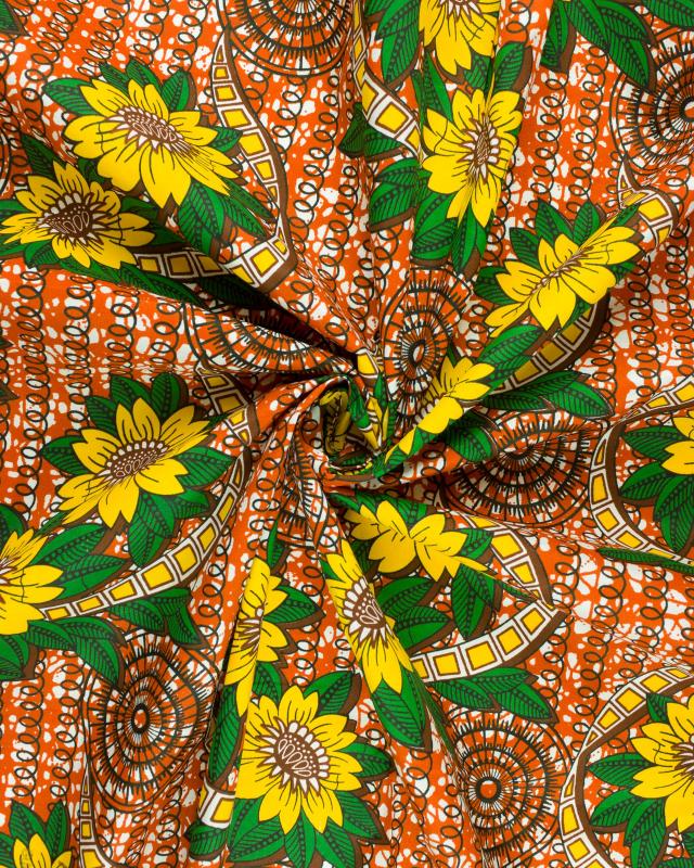 Polynesian fabric FENUA Brown - Tissushop